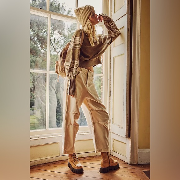 🆕 FREE PEOPLE | JONES LACE-UP BOOTS | MACADAMIA | SIZE: US 8 (EU 38.5) - Picture 10 of 12